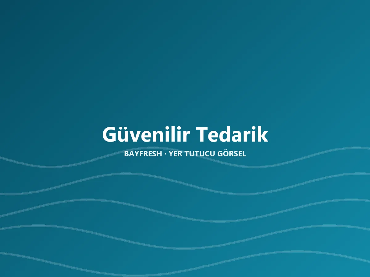 Türkiye'nin Güvenilir Su Ürünleri Tedarikçisi