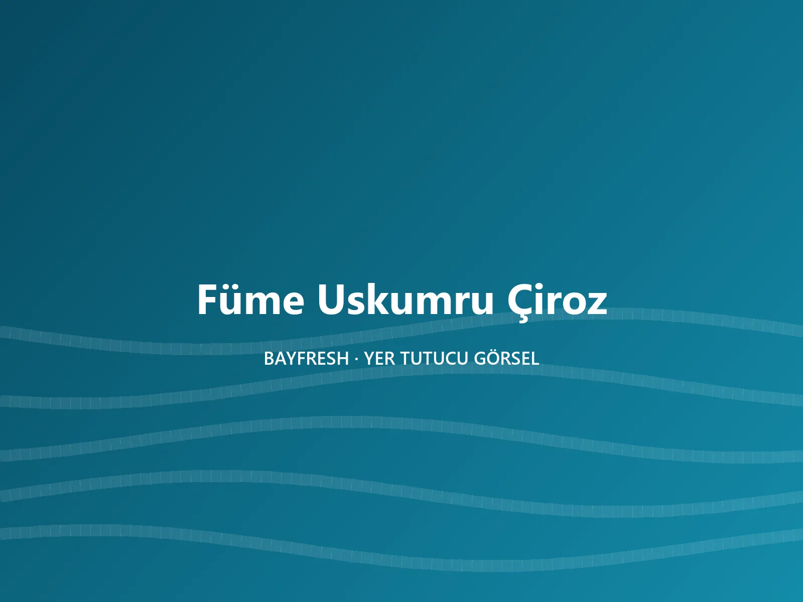 Füme Uskumru Çiroz